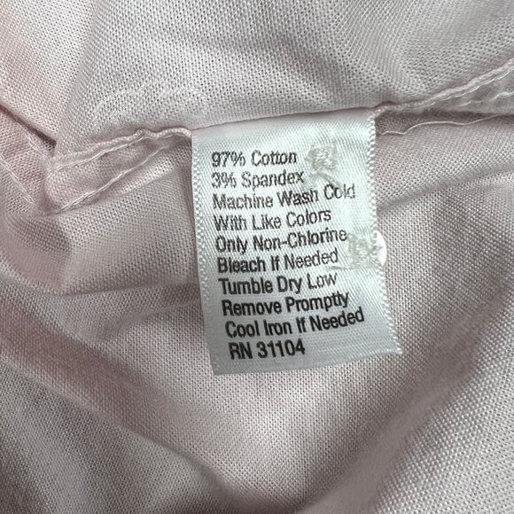 Crown & Ivy Shirt Men LG Pink Seahorse Classic Fit Authentic Southern Shirting - Picture 12 of 14